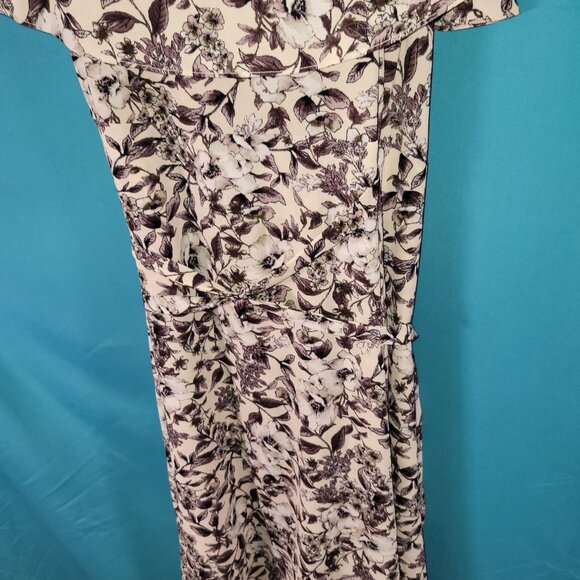 Ten Sixty Sherman Womens Floral Print Wrap Dress Medium - Picture 11 of 11